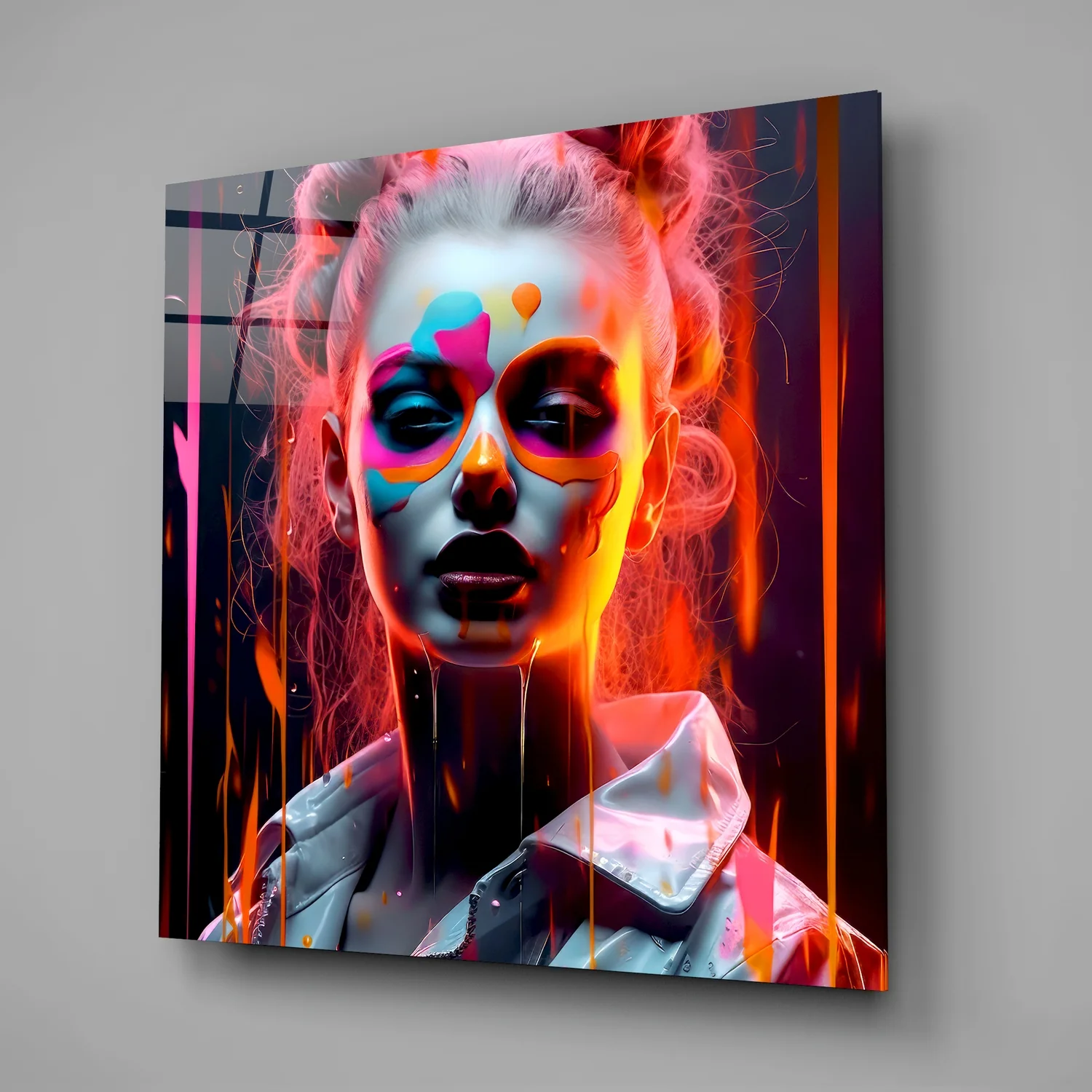Woman Glass Wall Art|| Designer's Collection - Image 2