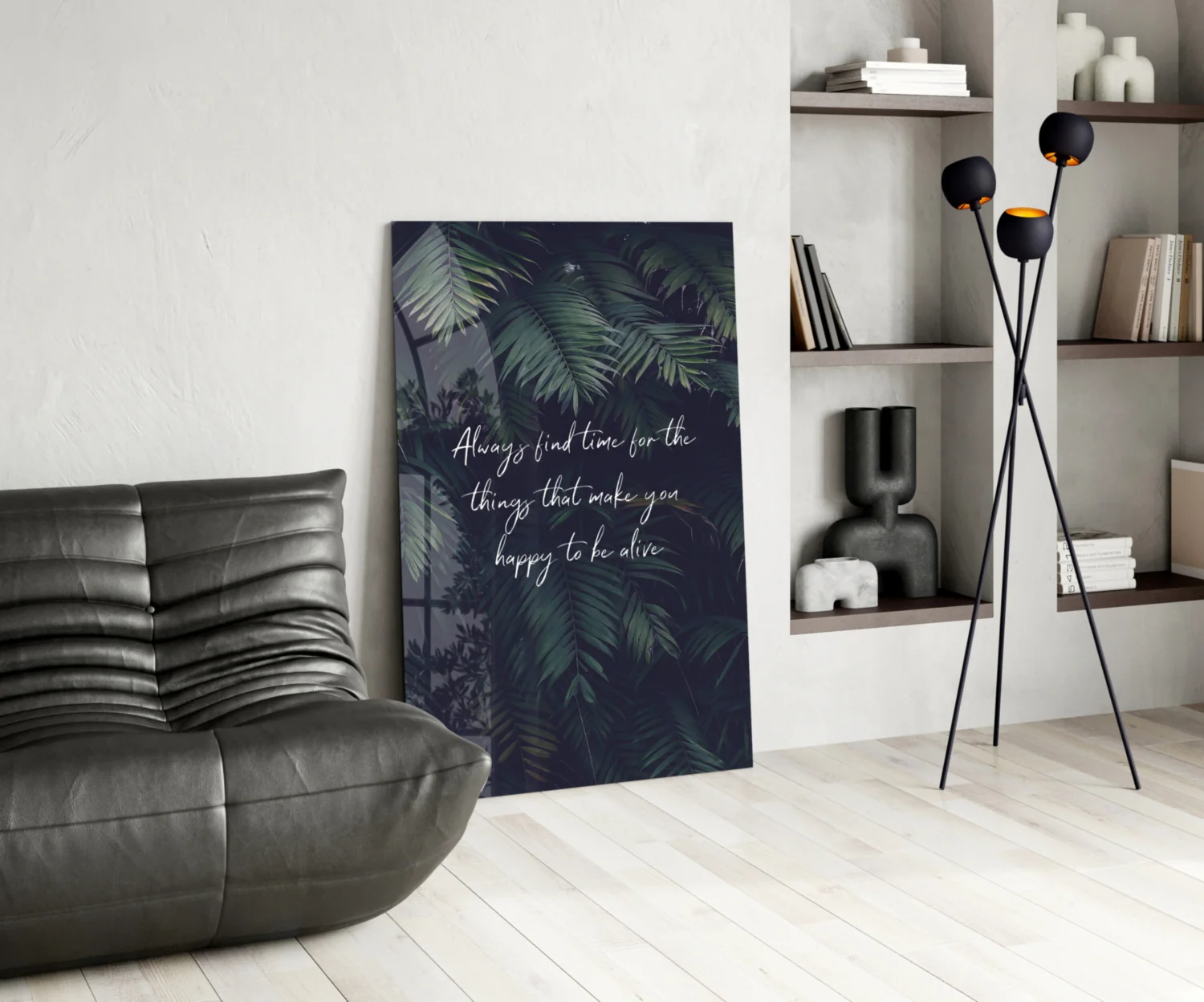 Secret of Happiness Glass Wall Art - Image 6