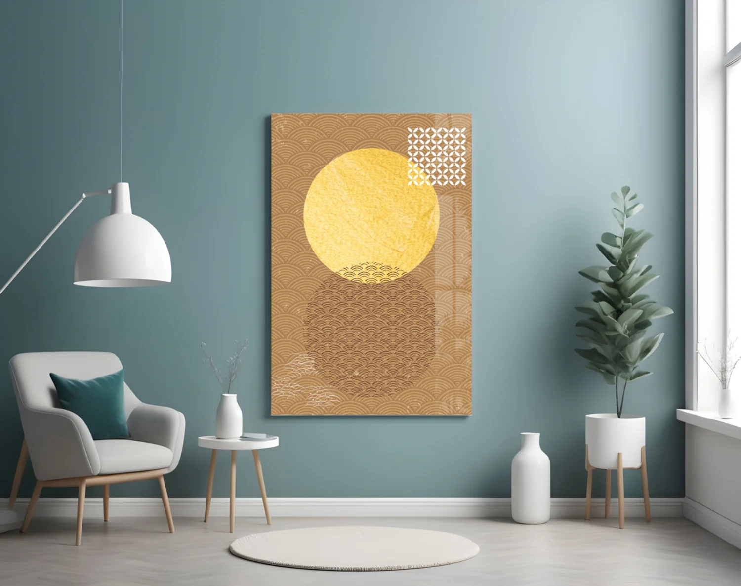 Shadow of the Sun  Glass Wall Art - Image 5