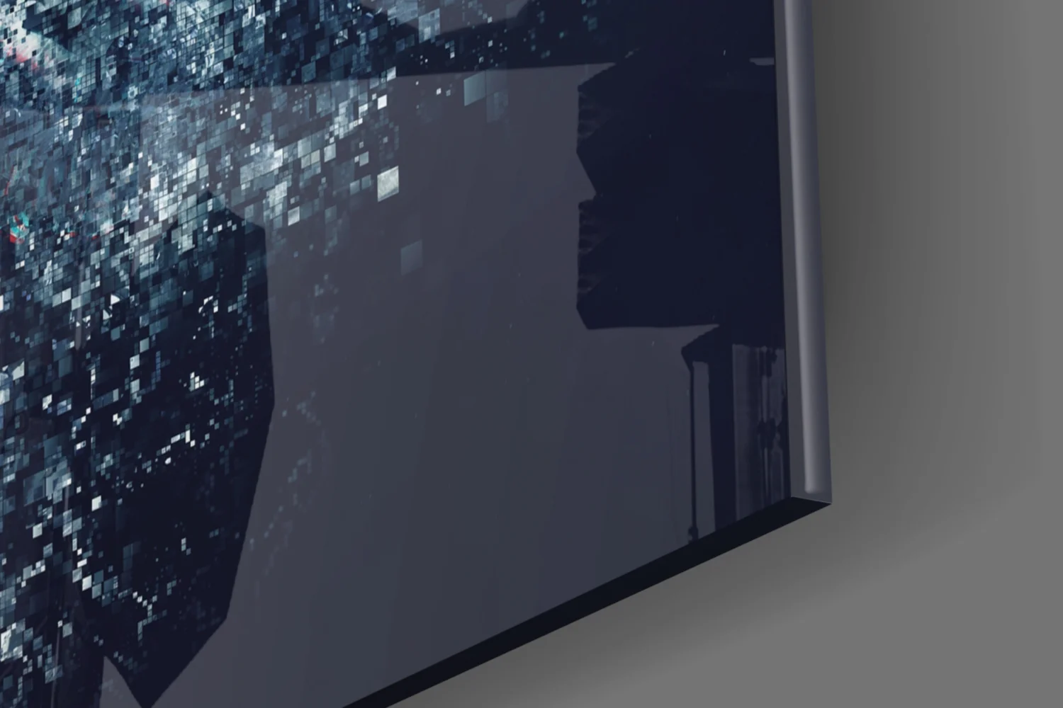 Shattering Pixel Astronaut Glass Wall Art - Image 8