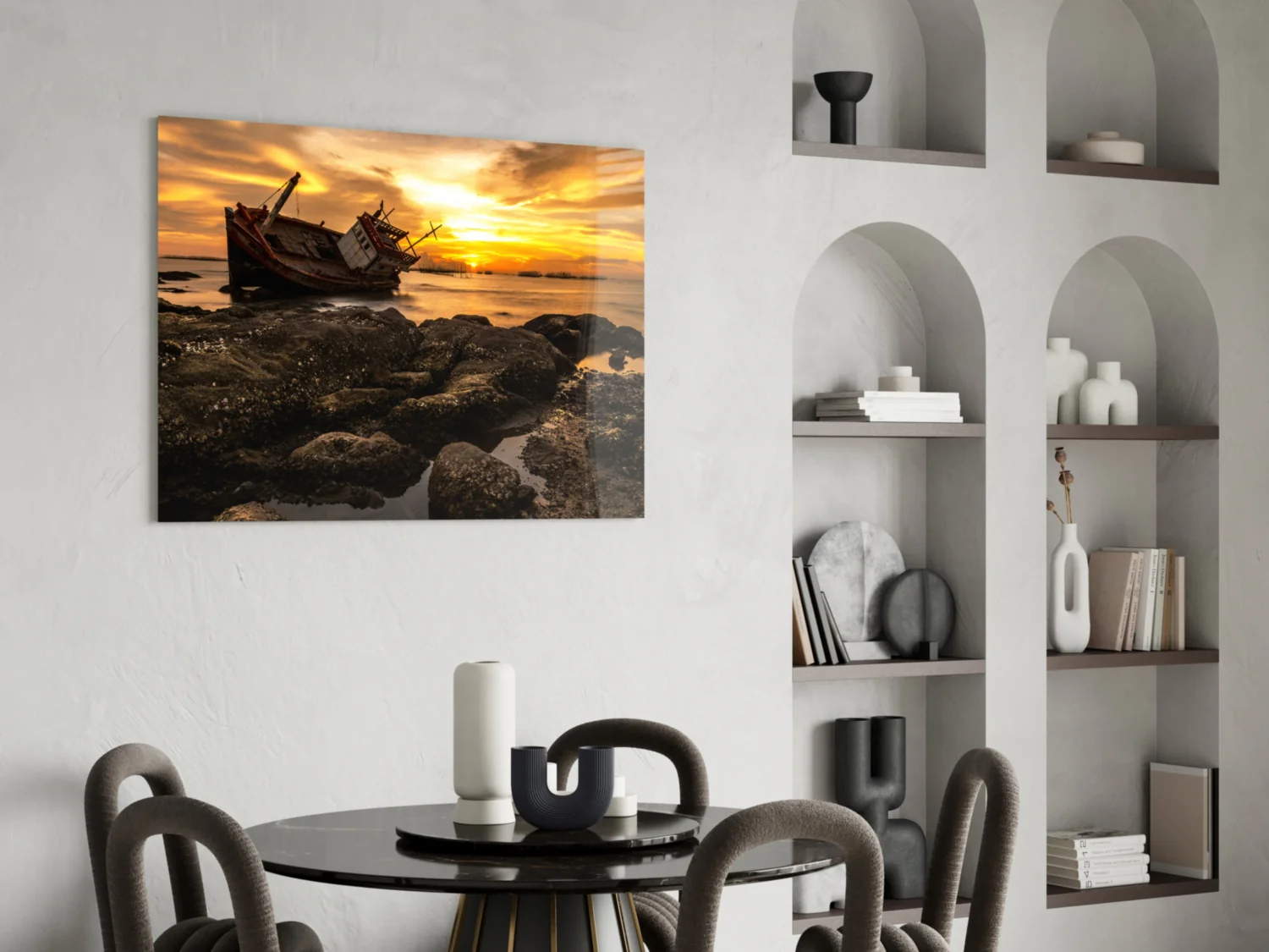 Ship Wreck Glass Wall Art - Image 5