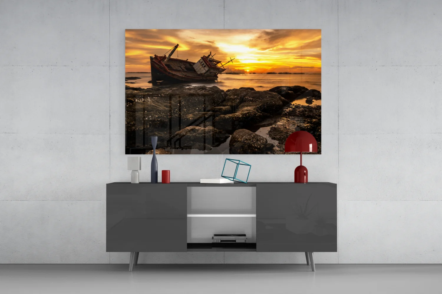 Ship Wreck Glass Wall Art - Image 8