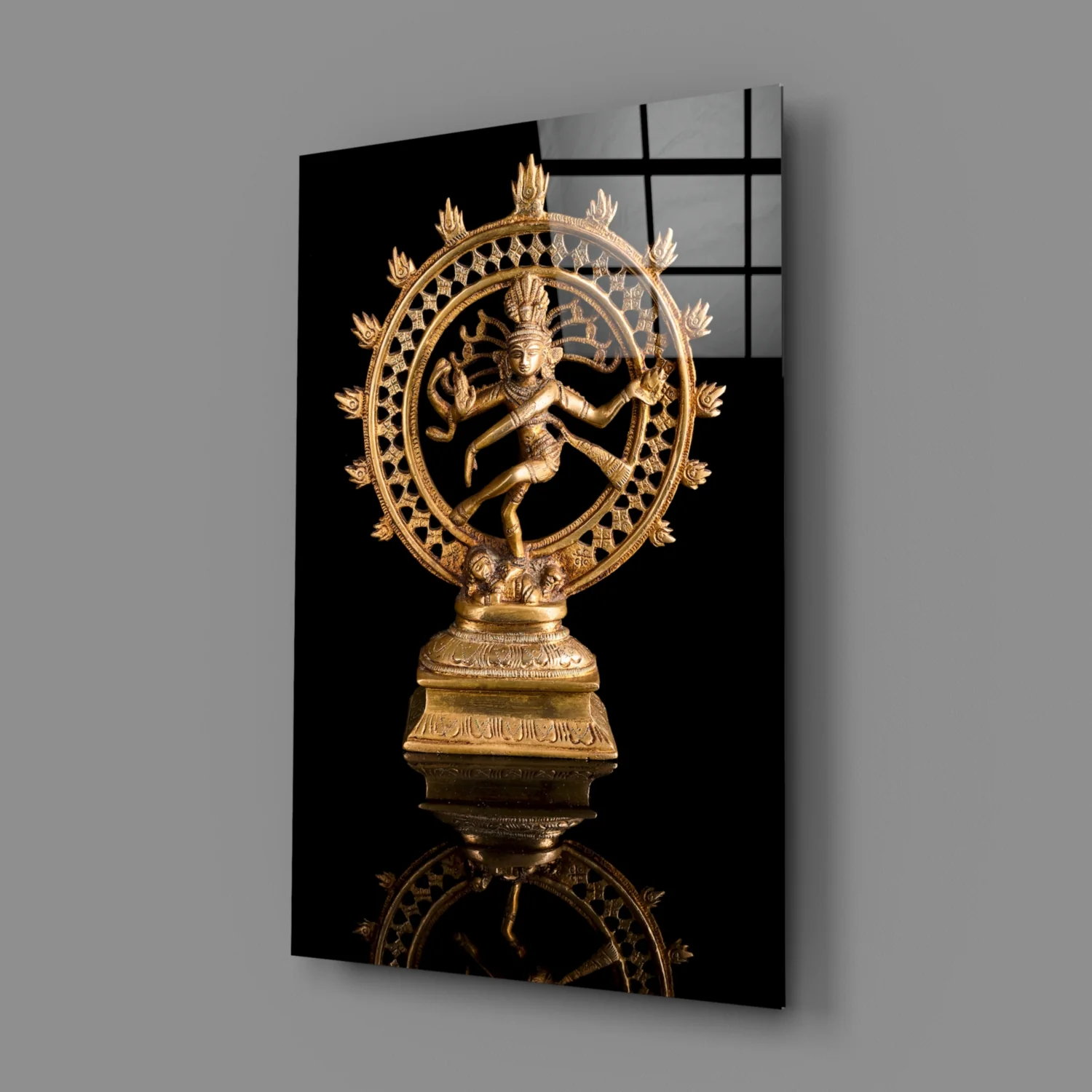 Shiva Nataraja Glass Wall Art - Image 3