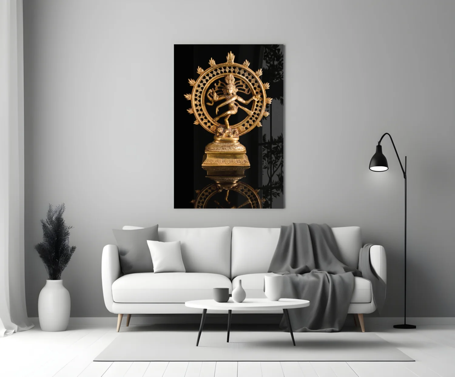 Shiva Nataraja Glass Wall Art - Image 4