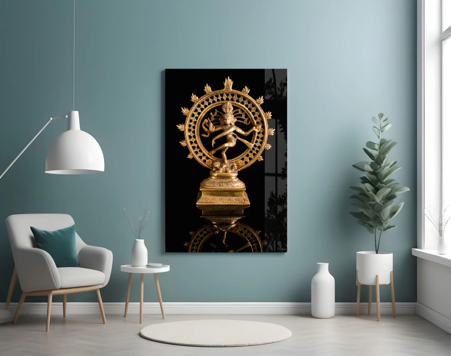 Shiva Nataraja Glass Wall Art - Image 5