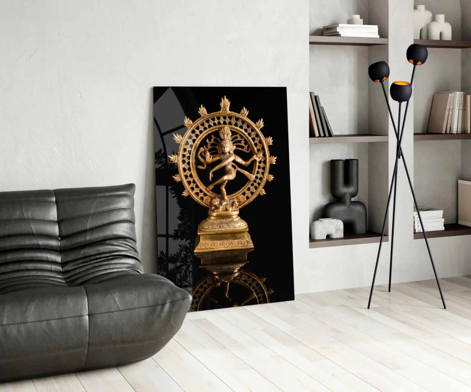 Shiva Nataraja Glass Wall Art - Image 6