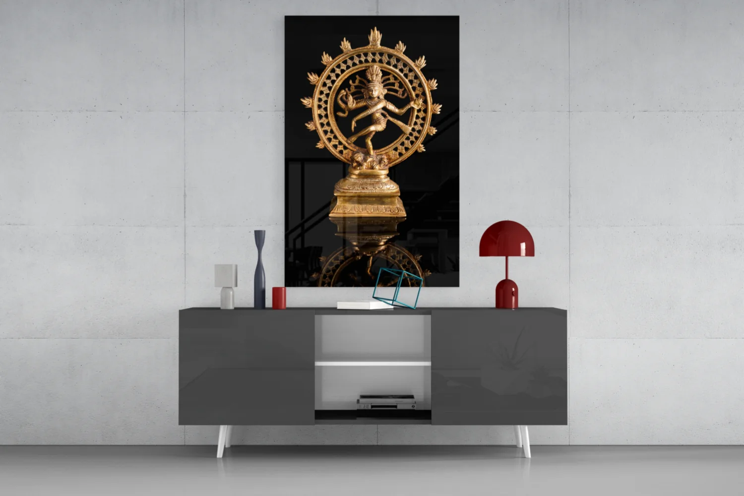 Shiva Nataraja Glass Wall Art - Image 9