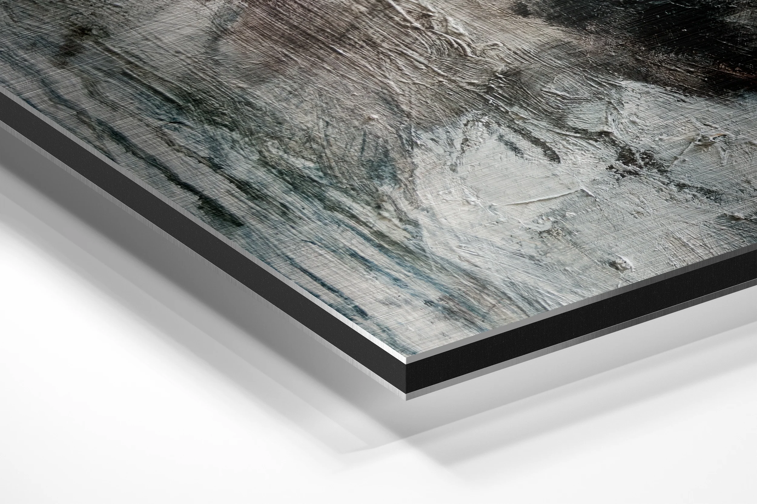 Silence Brushed Aluminium Dibond Wall Art - Image 2