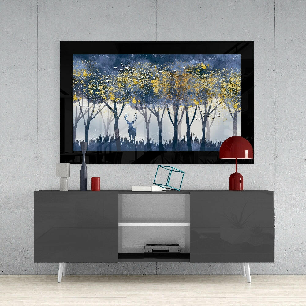 Silent Forest Glass Wall Art - Image 4