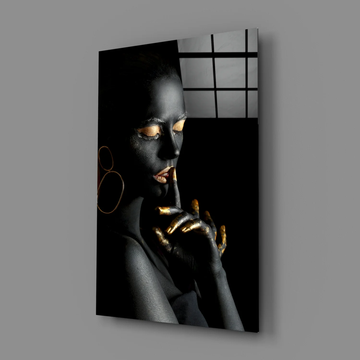 Silent Woman Glass Wall Art - Image 2