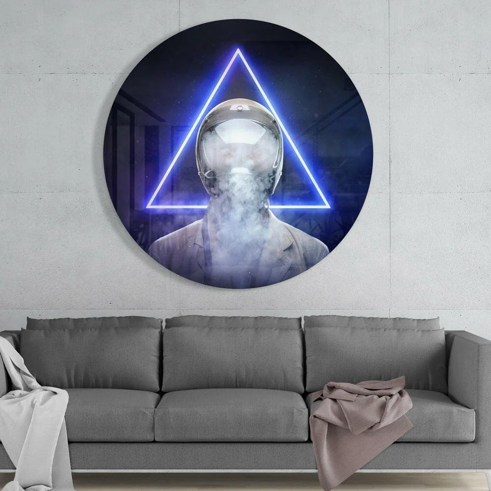 Triangle Glass Wall Art - Image 2