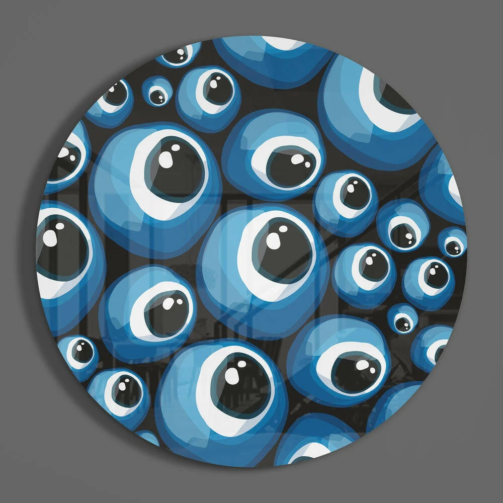 Evil Eye Bead Glass Wall Art - Image 3