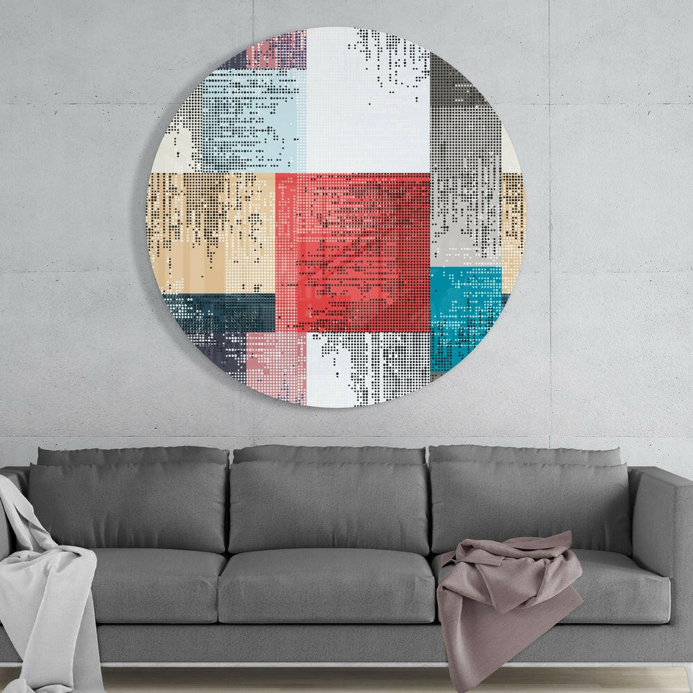 Squares Glass Wall Art - Image 2