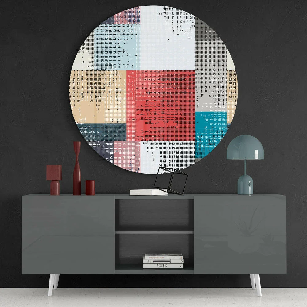 Squares Glass Wall Art - Image 4