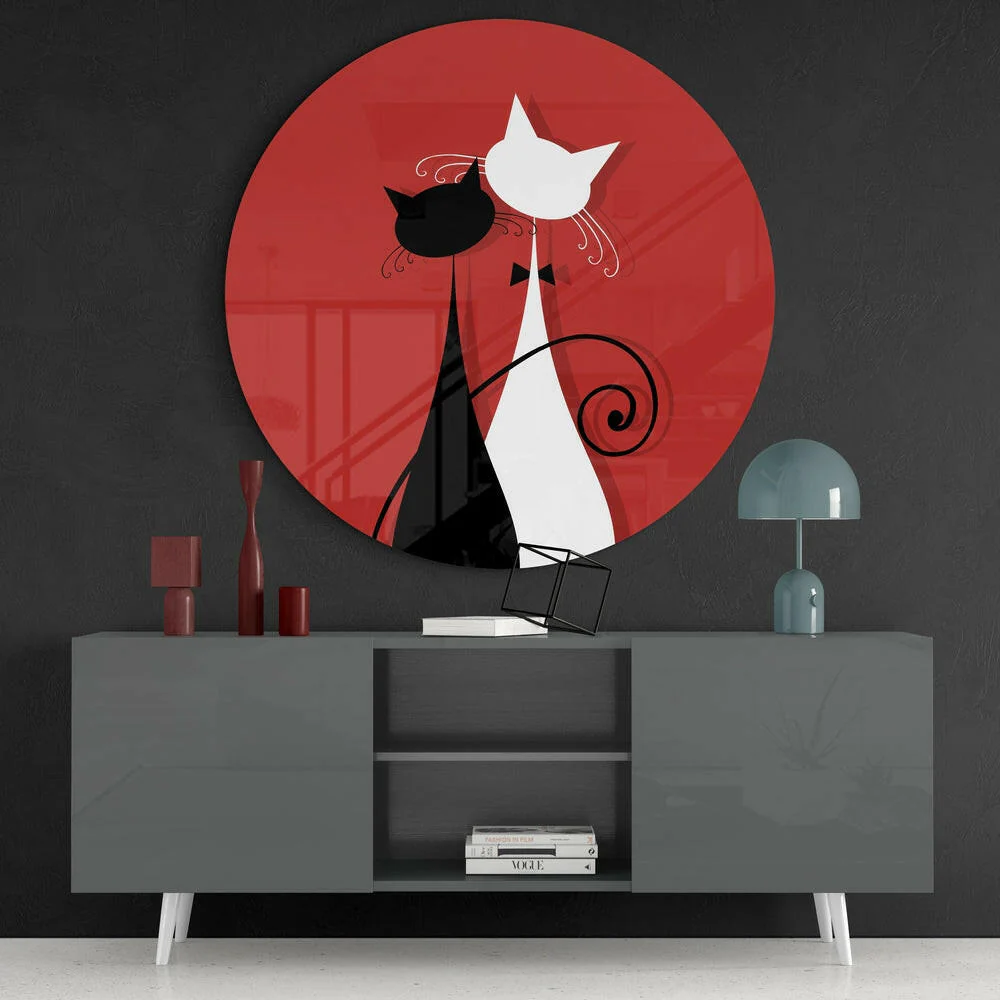 Cats Glass Wall Art - Image 4