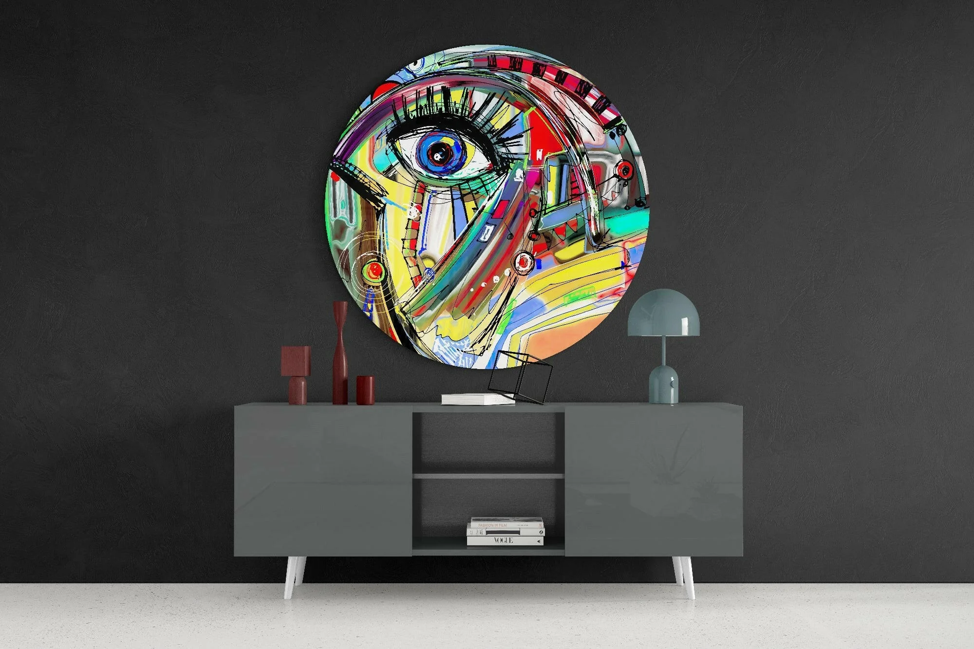 Abstract Complex Glass Wall Art - Image 4