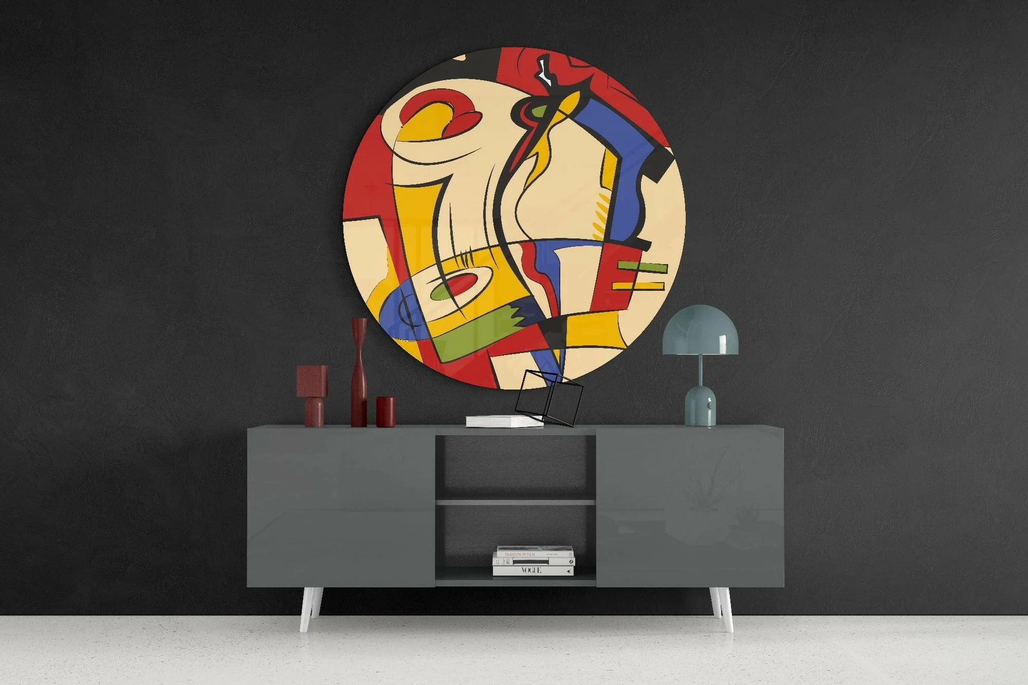 Spirit of Lines Glass Wall Art - Image 4