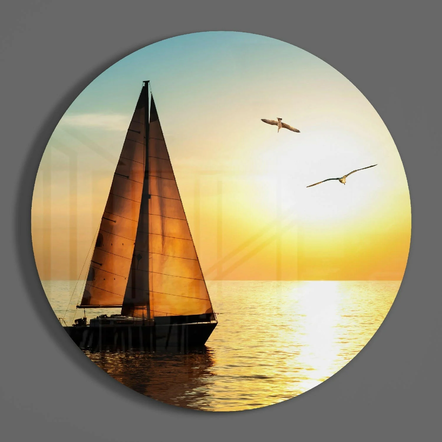 Sailboat Glass Wall Art - Image 3