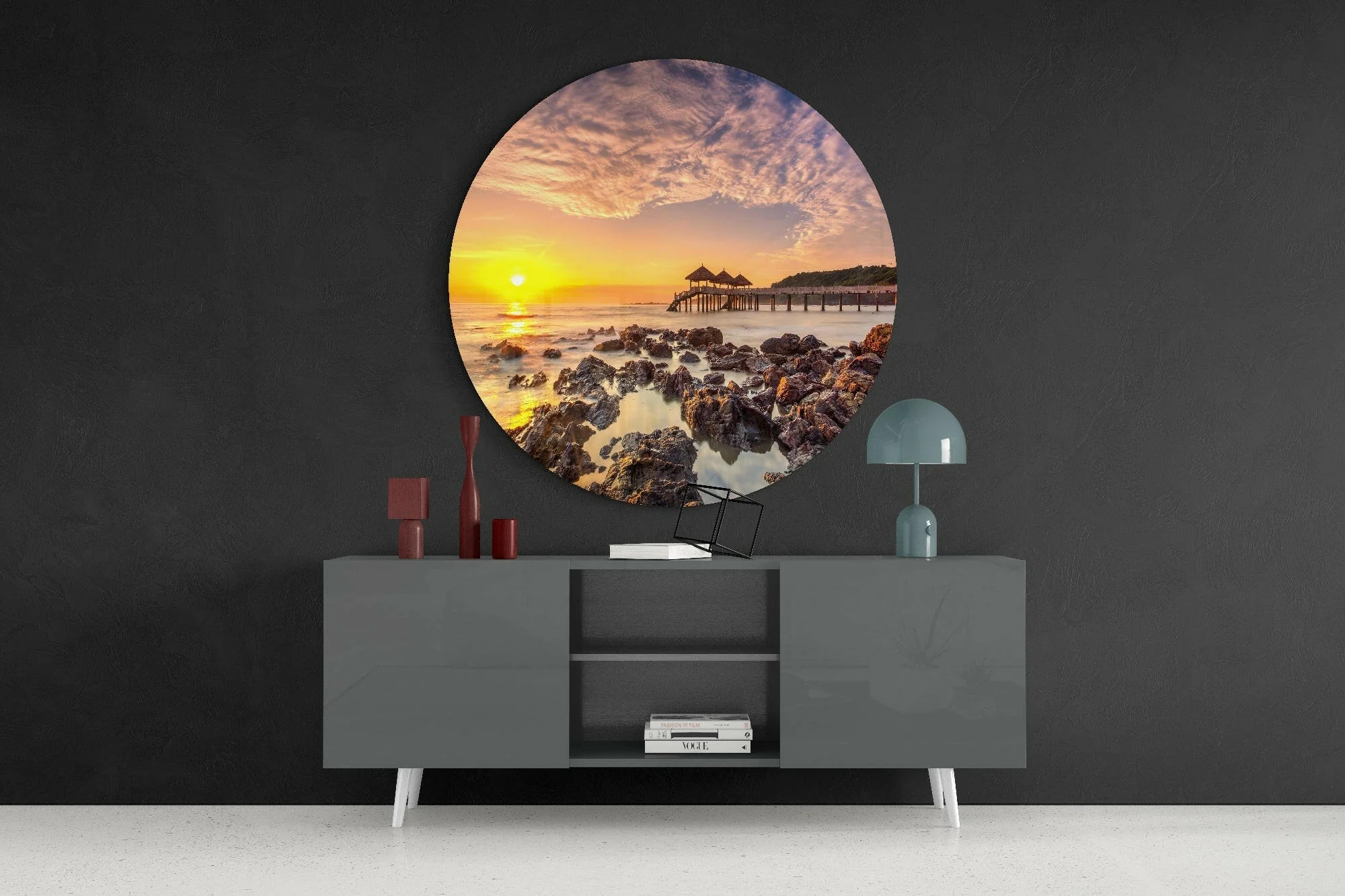 Sunrise Glass Wall Art - Image 4