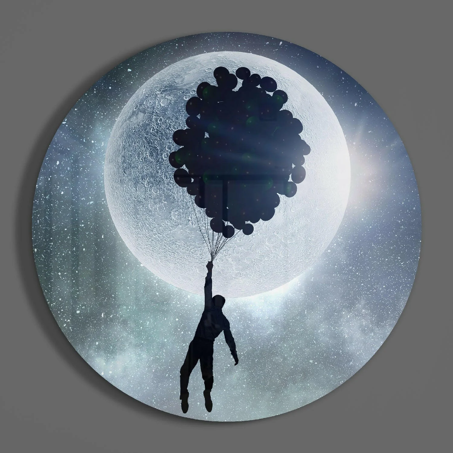 Full Moon Glass Wall Art - Image 3