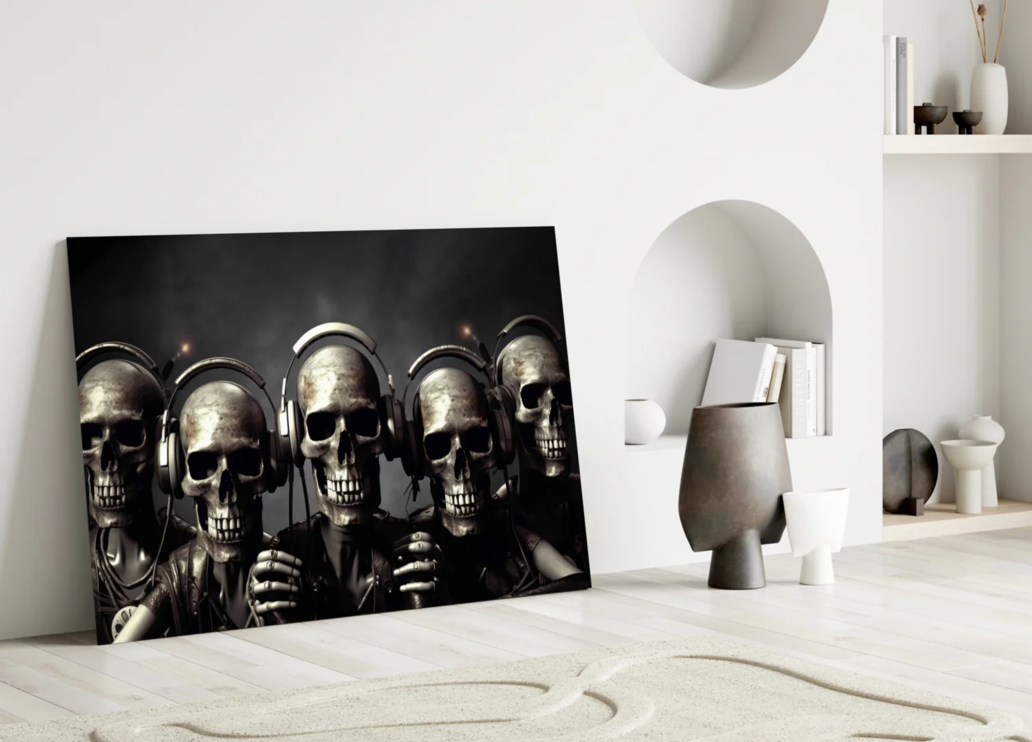 Skull Party Glass Wall Art || Designer's Collection - Image 3