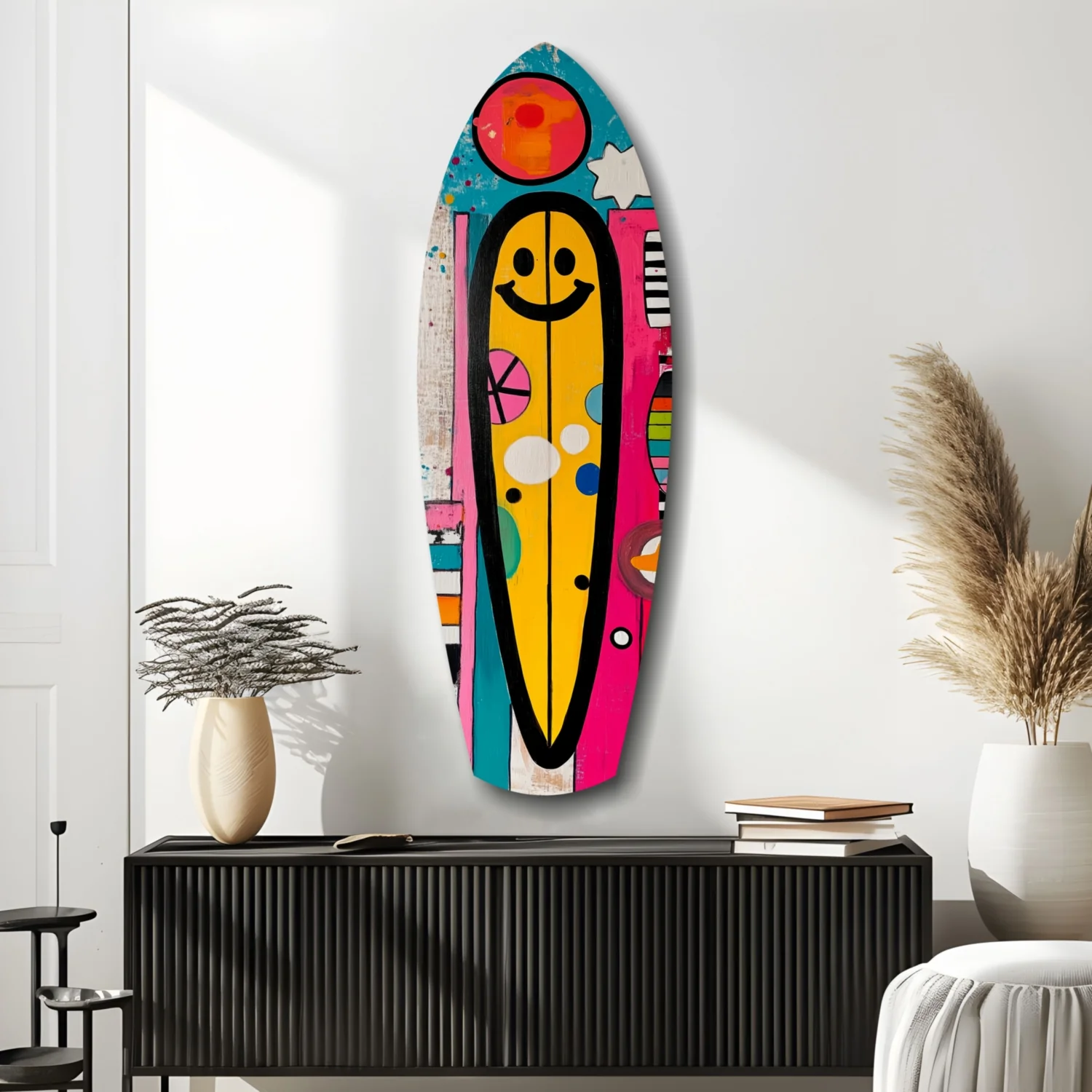 Smiley Surfing Glass Wall Art - Image 10