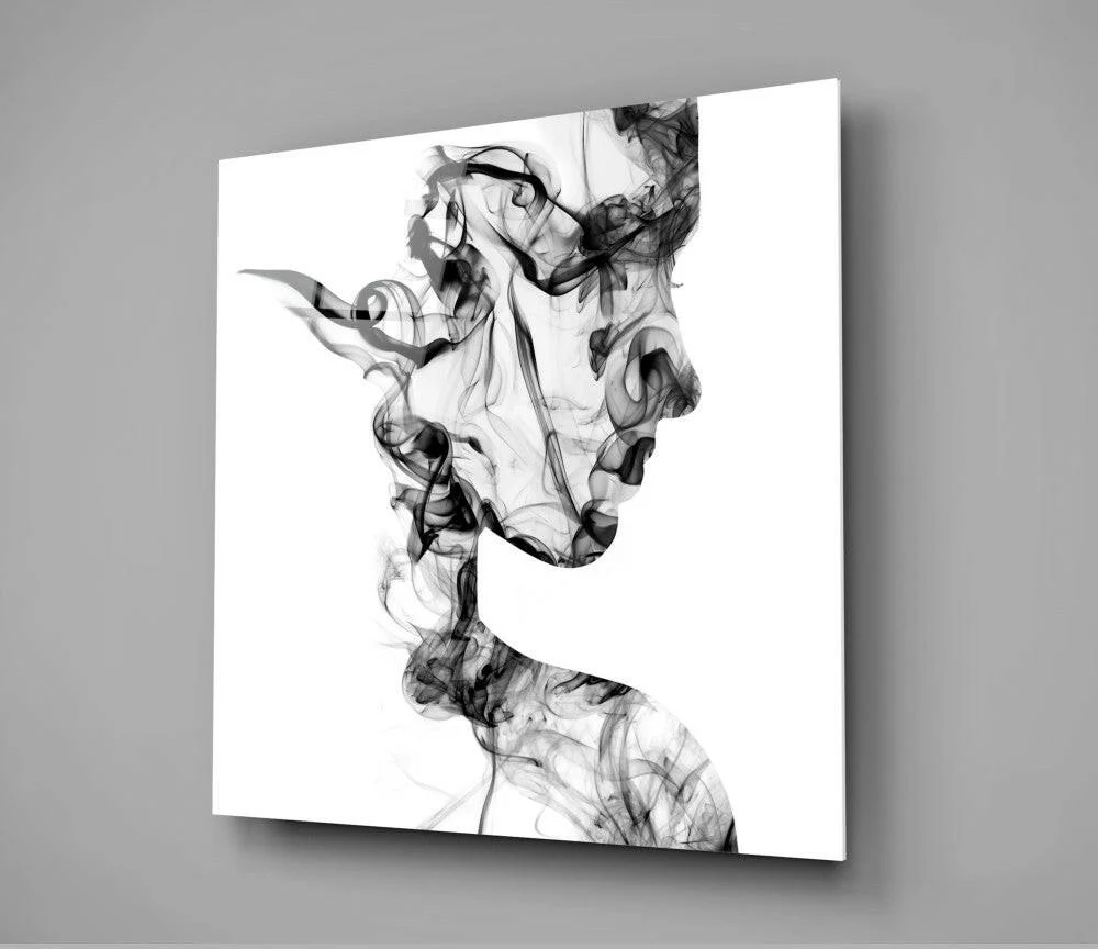 Smoke Silhouettes Glass Wall Art - Image 2