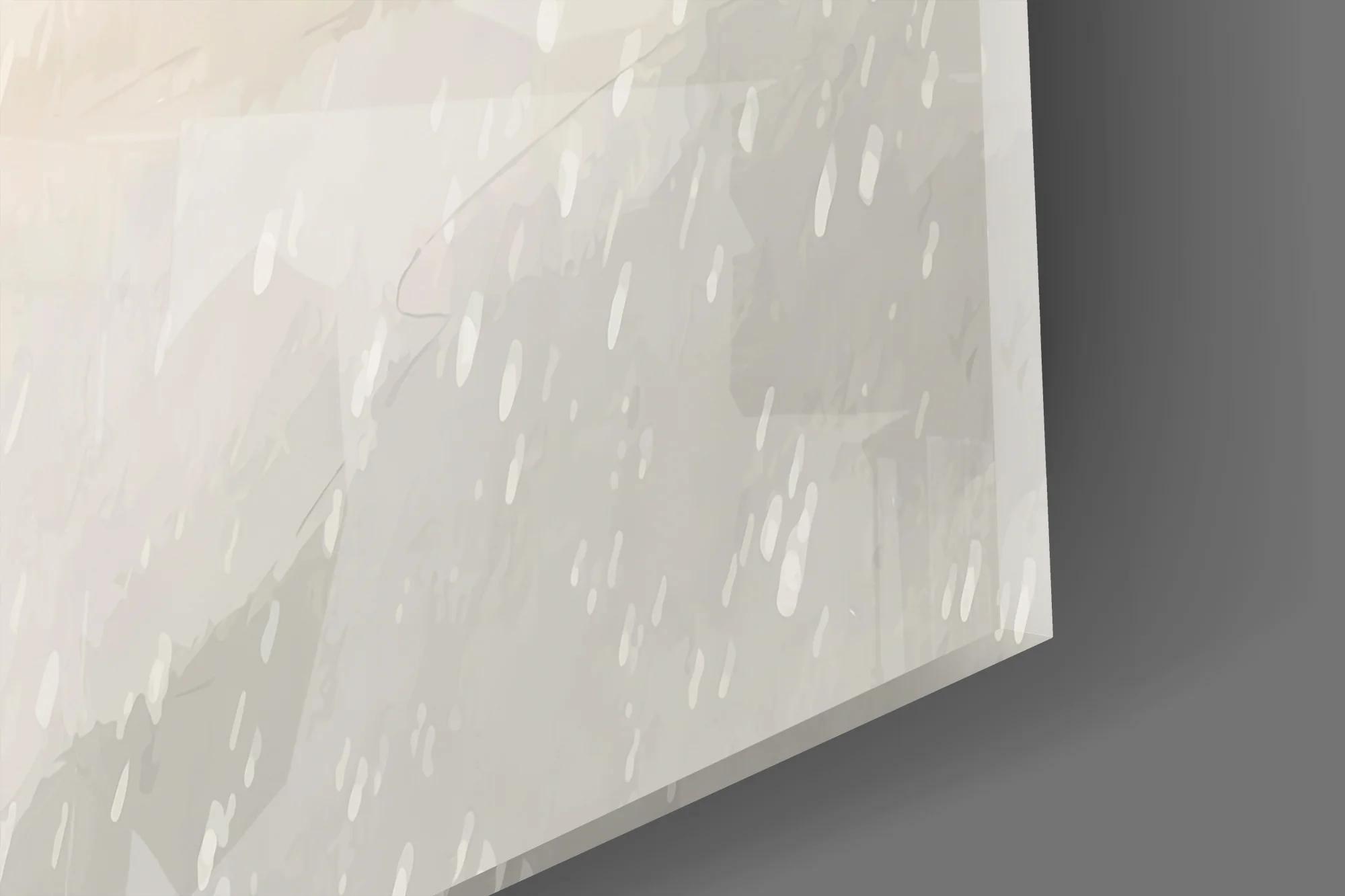 Snowy Pine Forest Path Glass Wall Art - Image 3