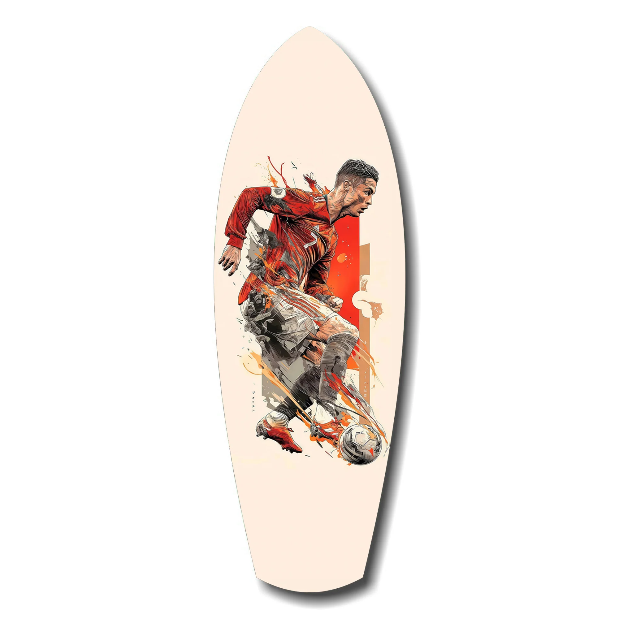 Soccer Striker Dynamic Splash Glass Wall Art - Image 7