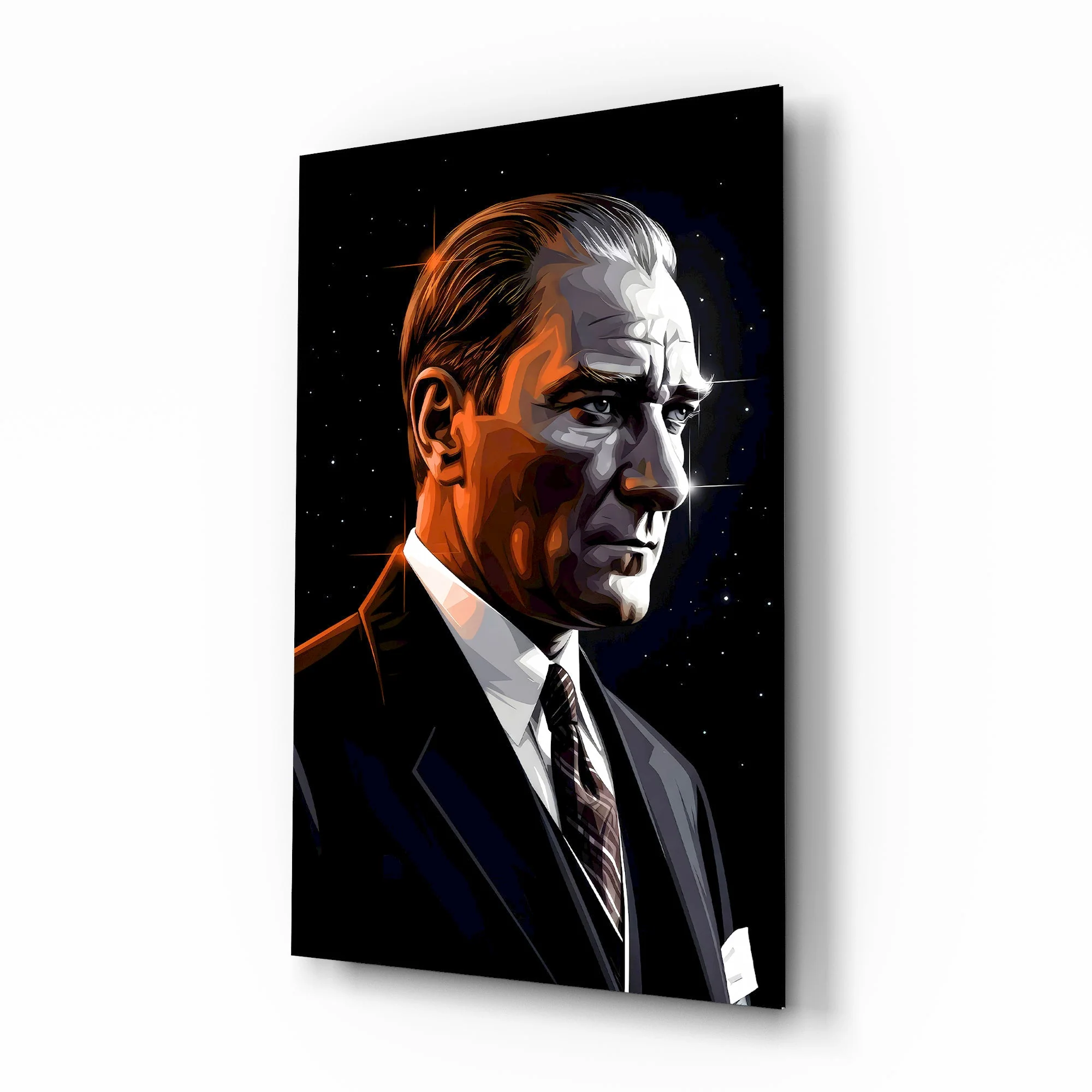 Sophisticated Movie Poster Art Glass Wall Art