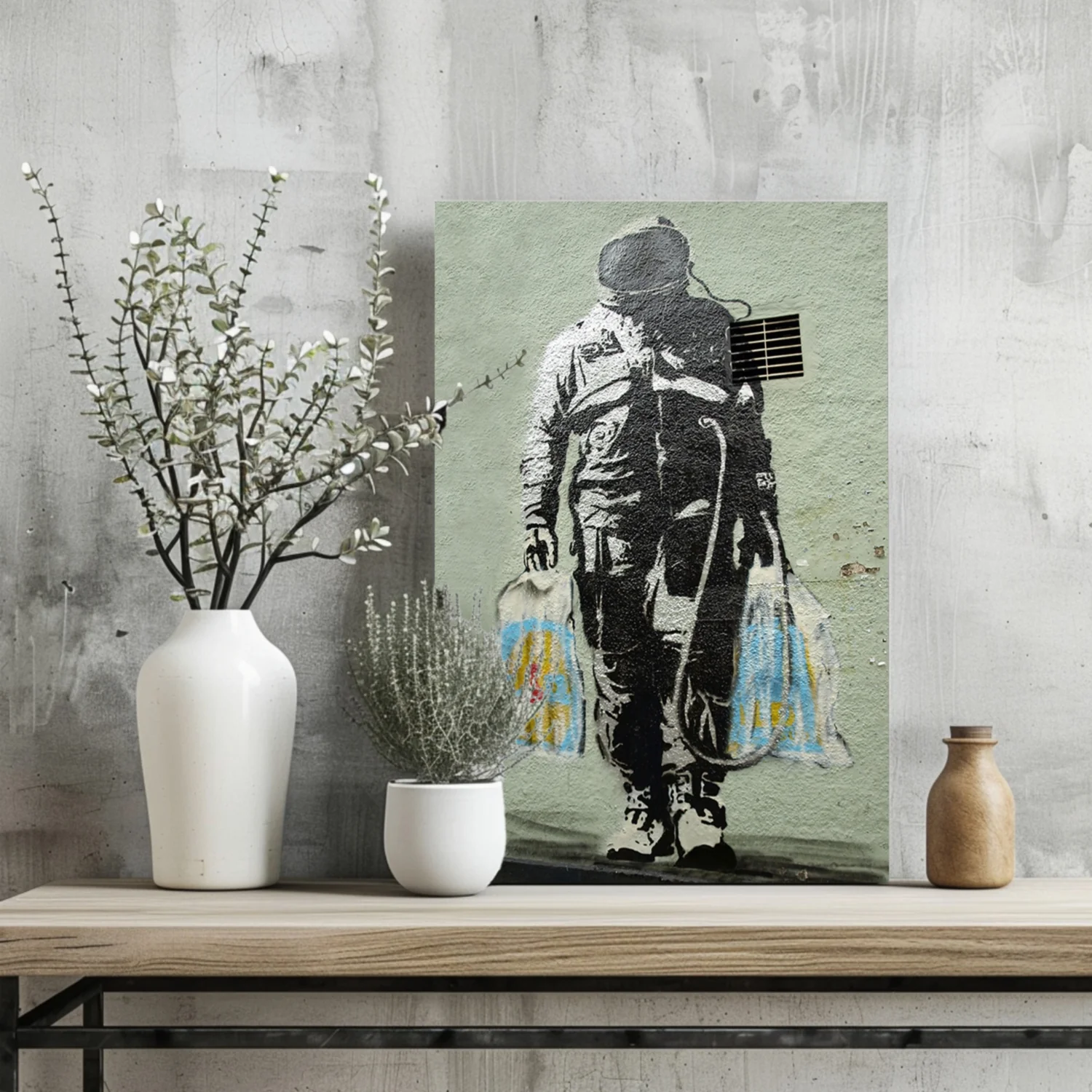 Space Grocery Aluminum Print - Image 2