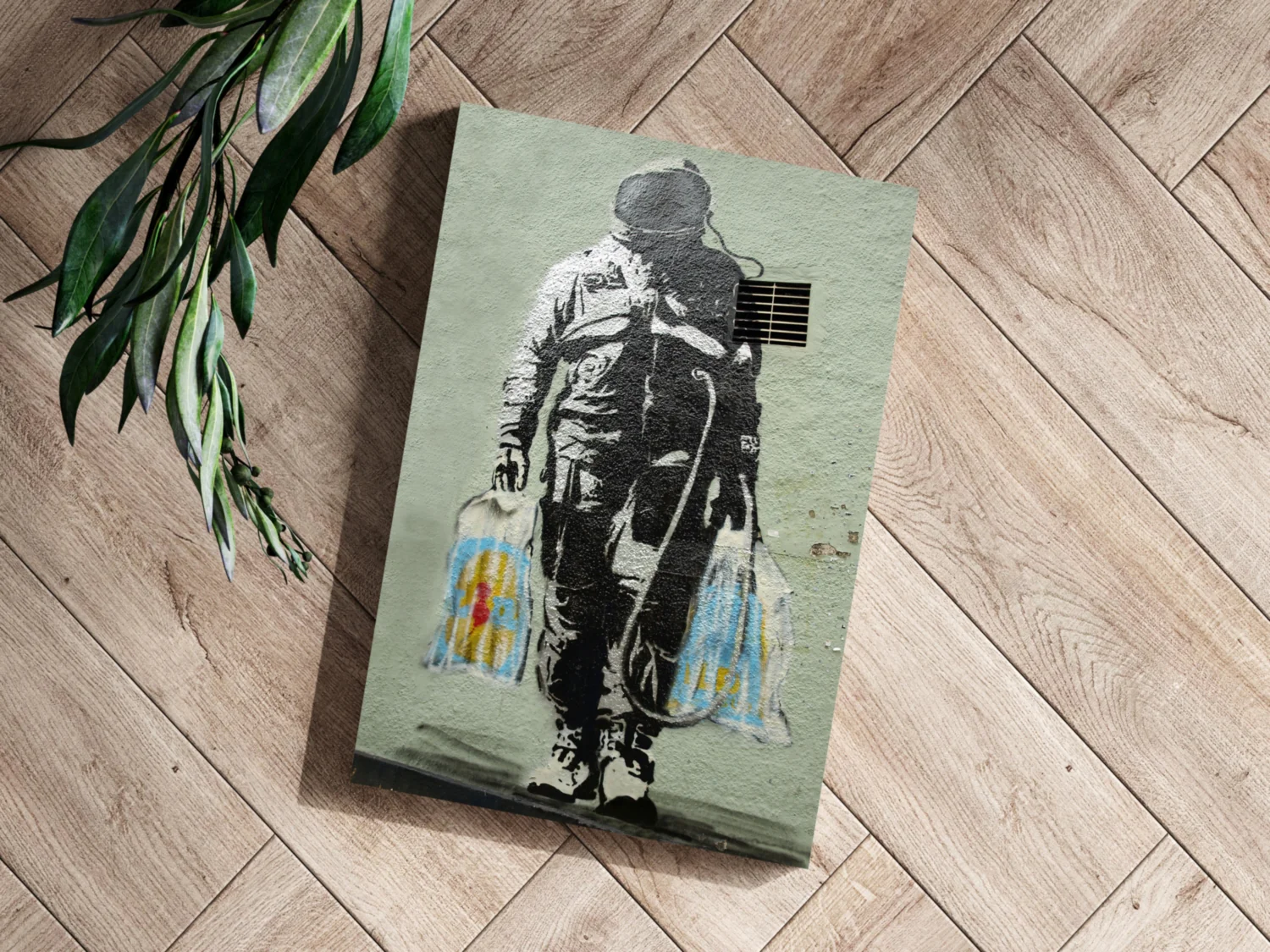 Space Grocery Aluminum Print - Image 3