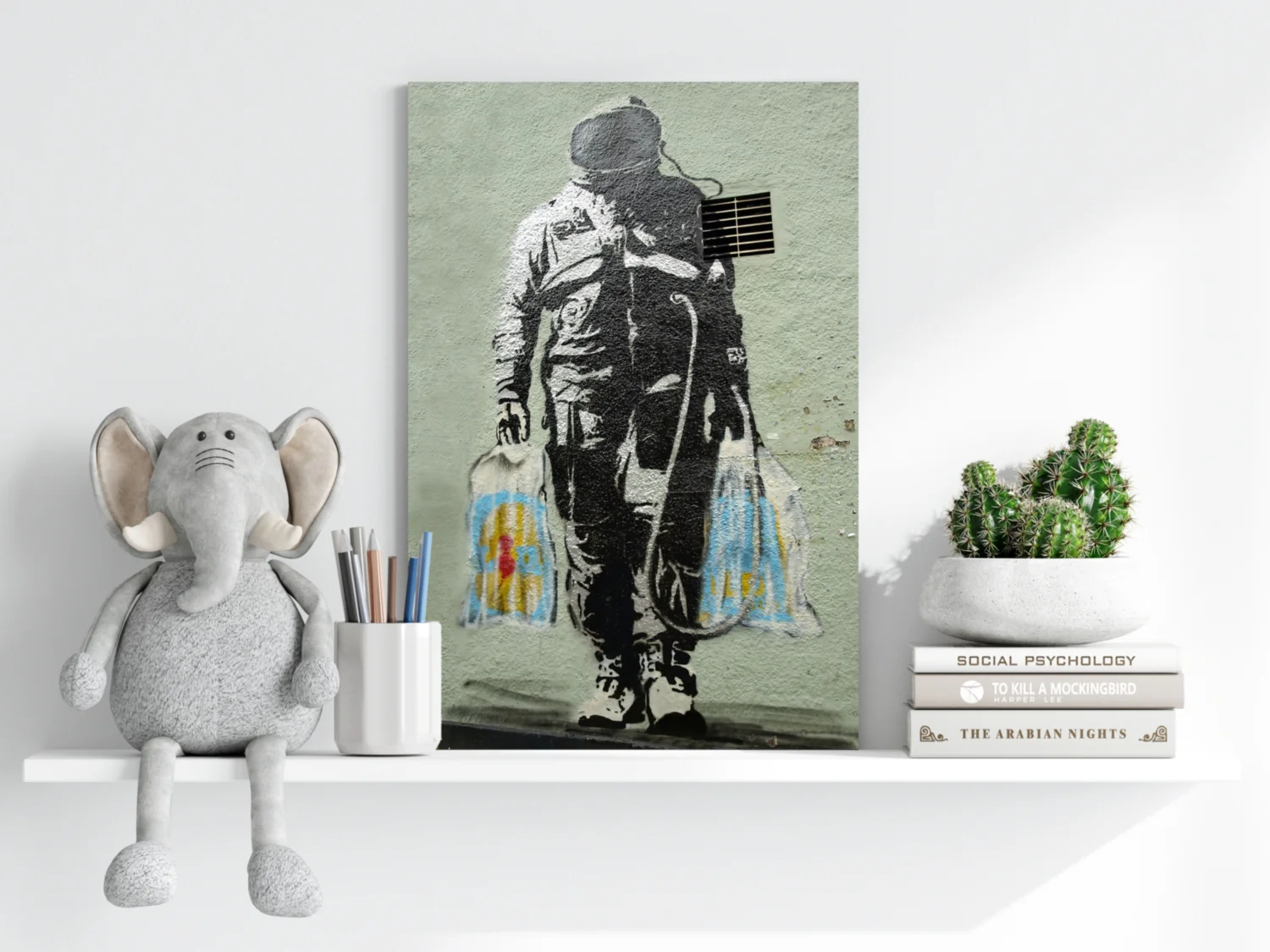 Space Grocery Aluminum Print - Image 6