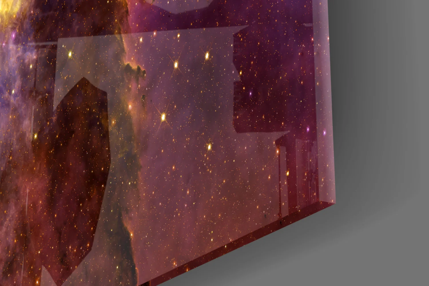 Space Lilac Glass Wall Art - Image 7