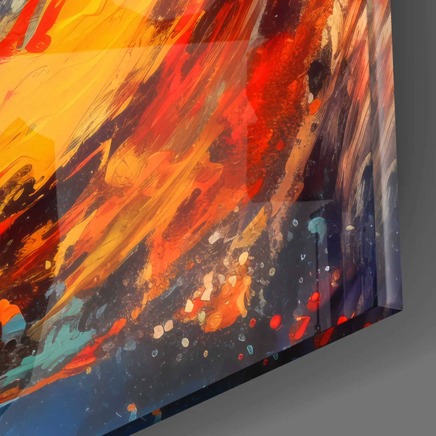 Space Splash Glass Wall Art|| Designer's Collection - Image 3