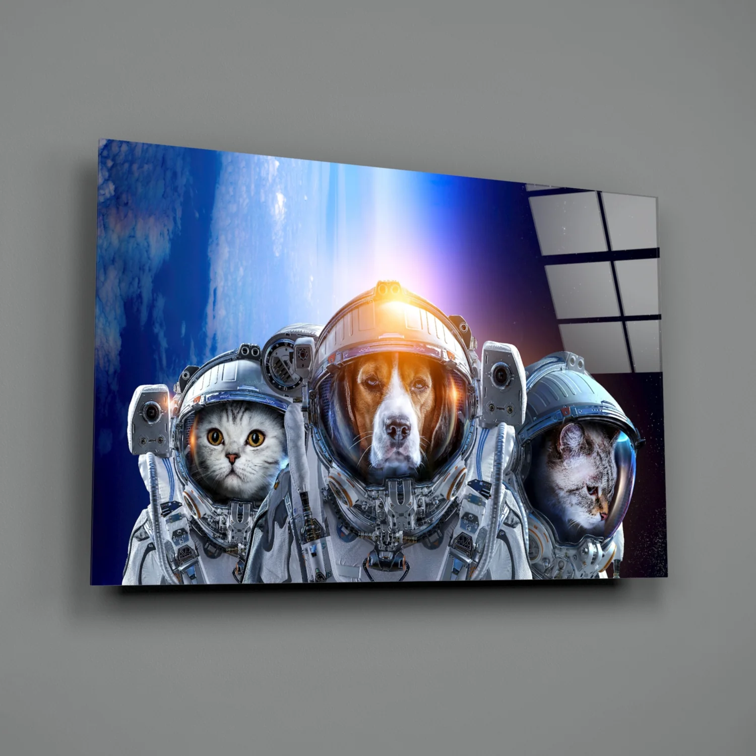 Space Team Glass Wall Art - Image 3