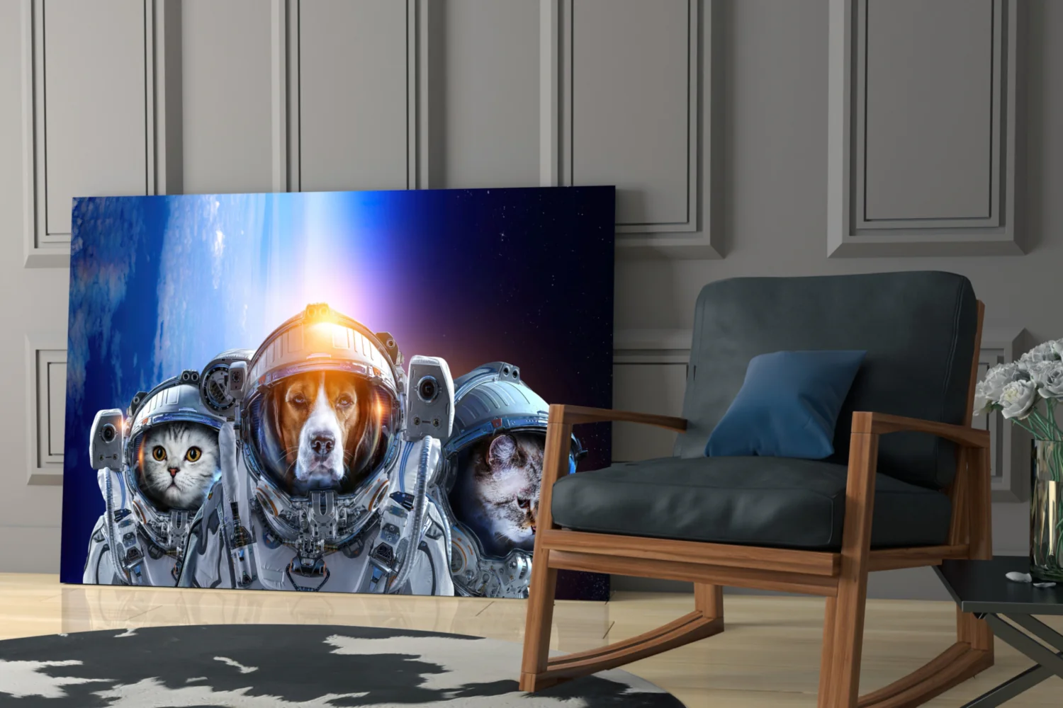 Space Team Glass Wall Art - Image 7