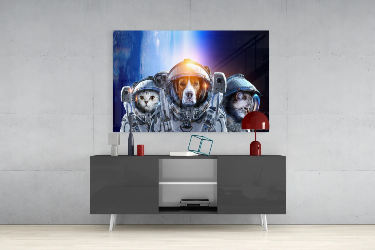 Space Team Glass Wall Art - Image 9