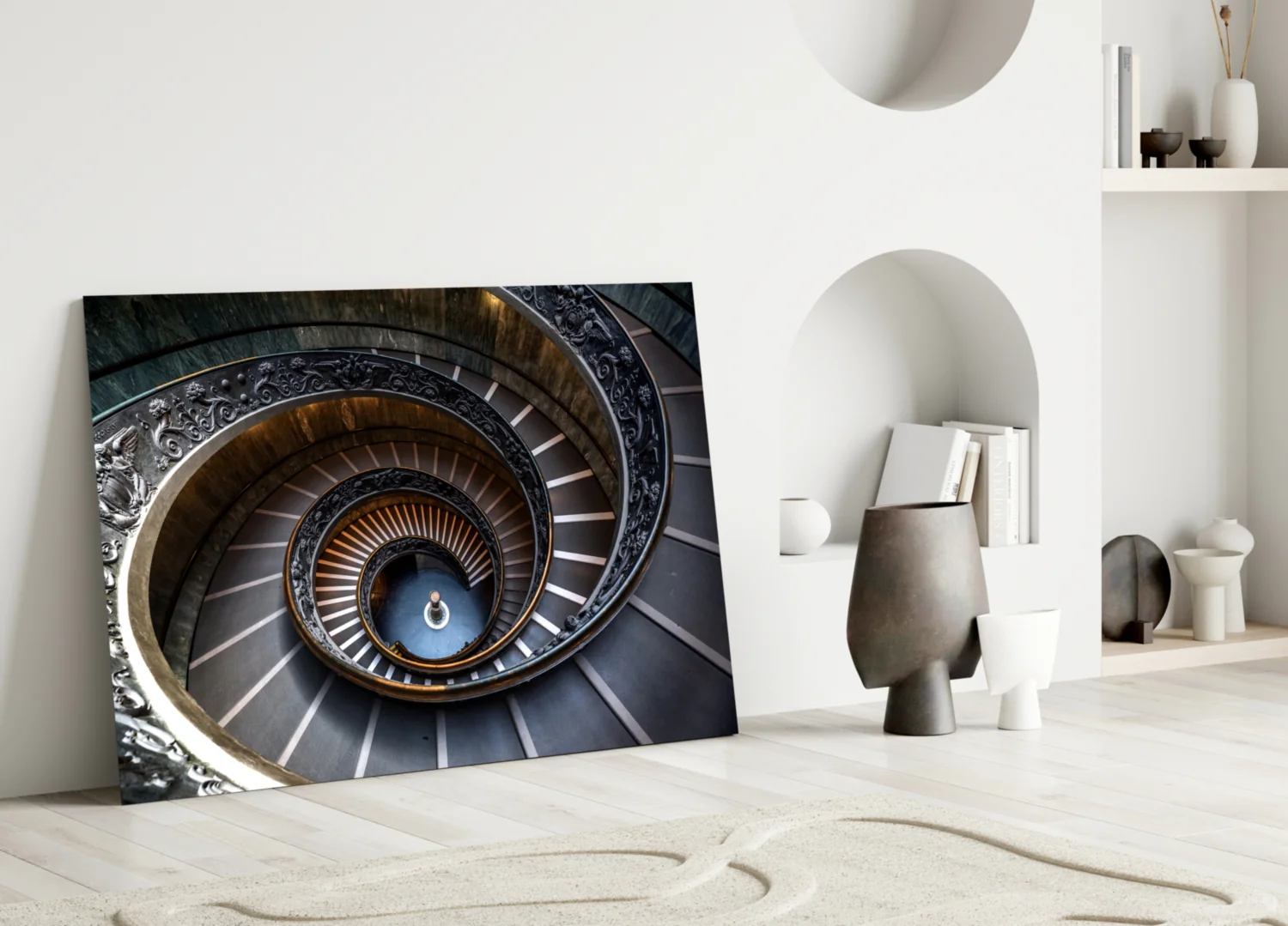 Spiral Glass Wall Art - Image 3