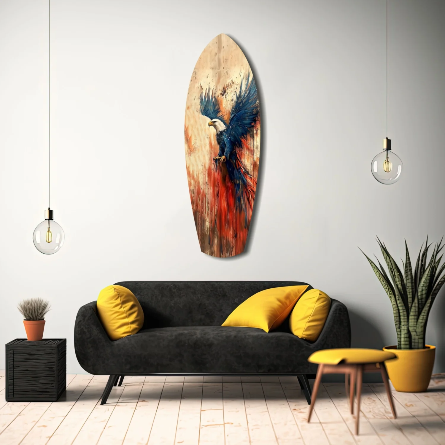 American Eagle Glass Wall Art - Image 8