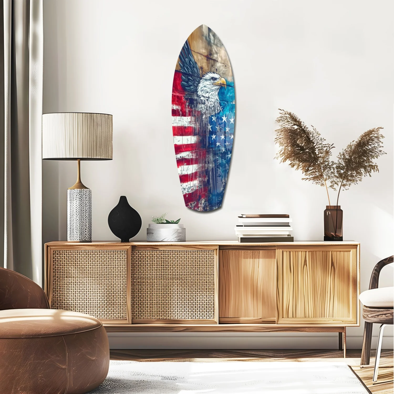 American Eagle Glass Wall Art - Image 2