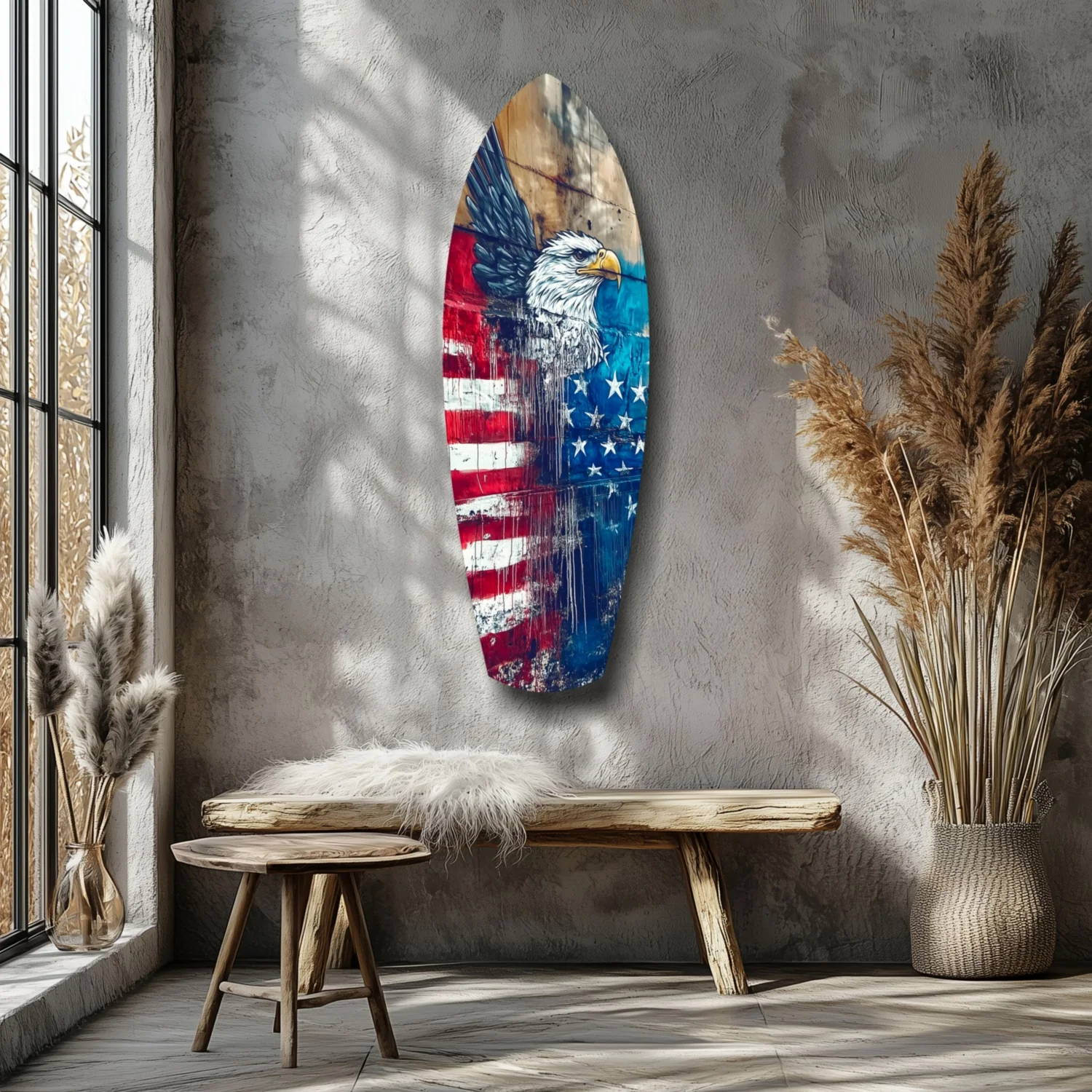 American Eagle Glass Wall Art - Image 7