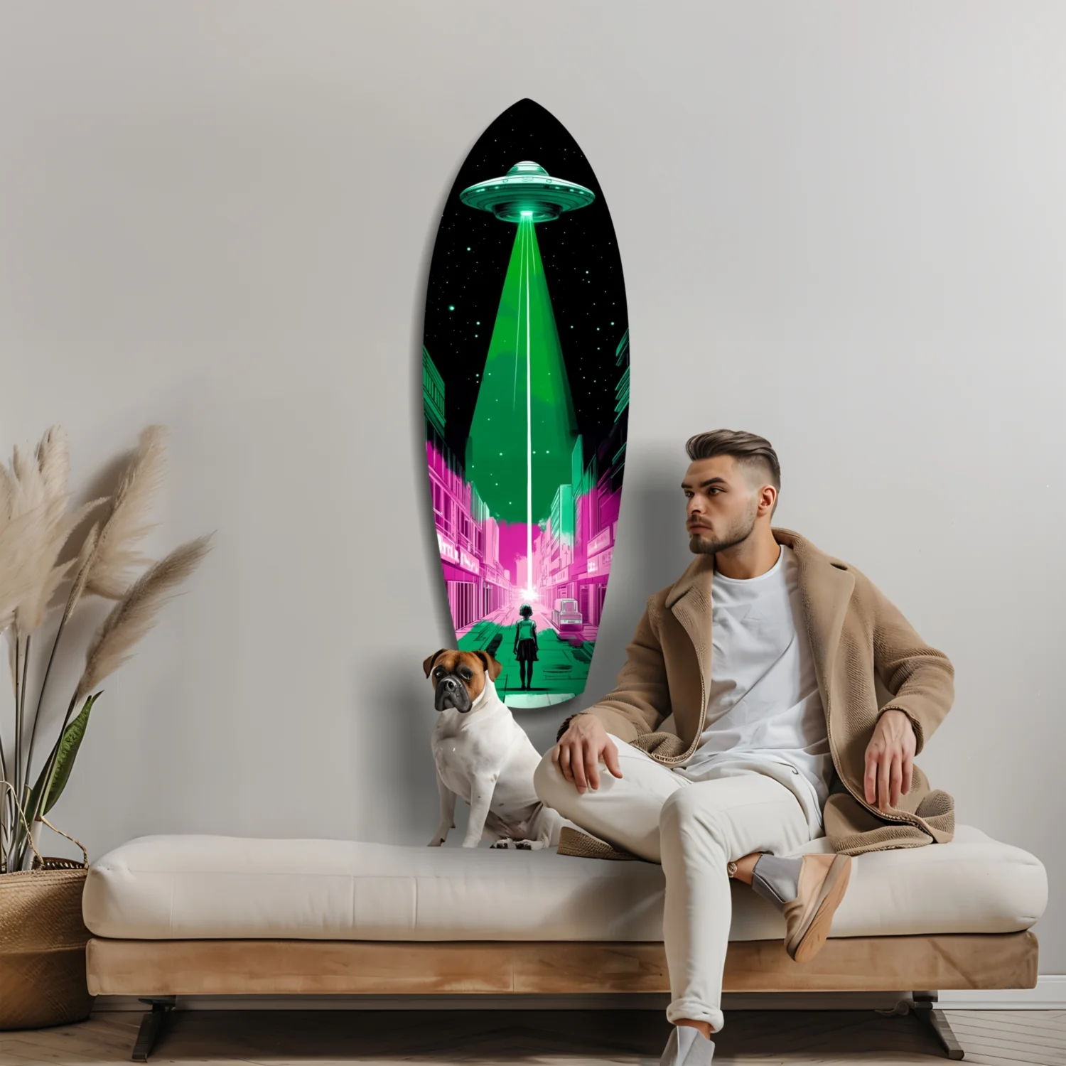 Alien Invade Glass Wall Art - Image 8