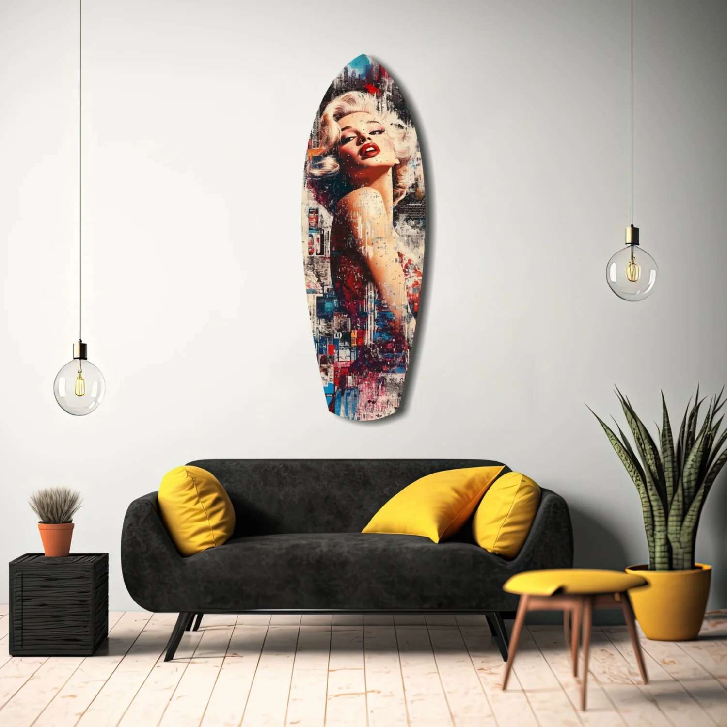 Vintage Dreams Blonde Starlet Glass Wall Art - Image 11