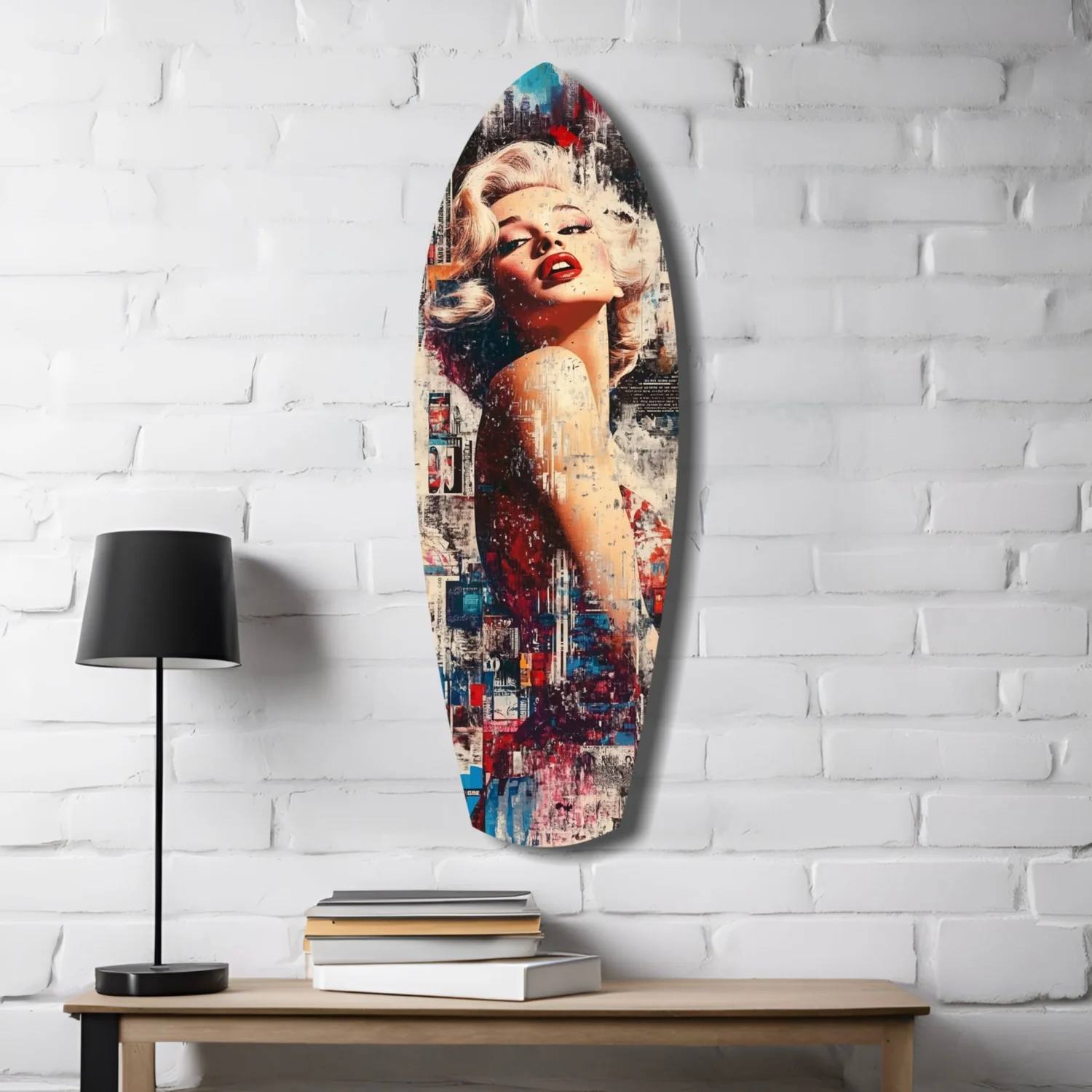 Vintage Dreams Blonde Starlet Glass Wall Art - Image 4
