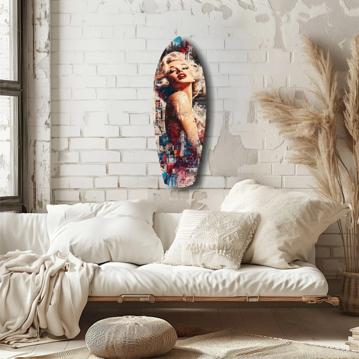 Vintage Dreams Blonde Starlet Glass Wall Art - Image 6