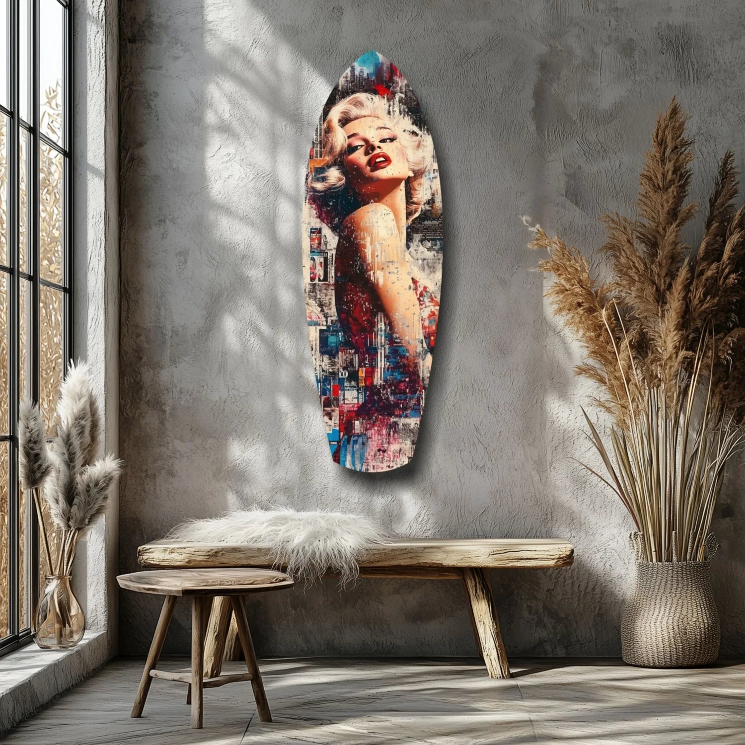 Vintage Dreams Blonde Starlet Glass Wall Art - Image 7