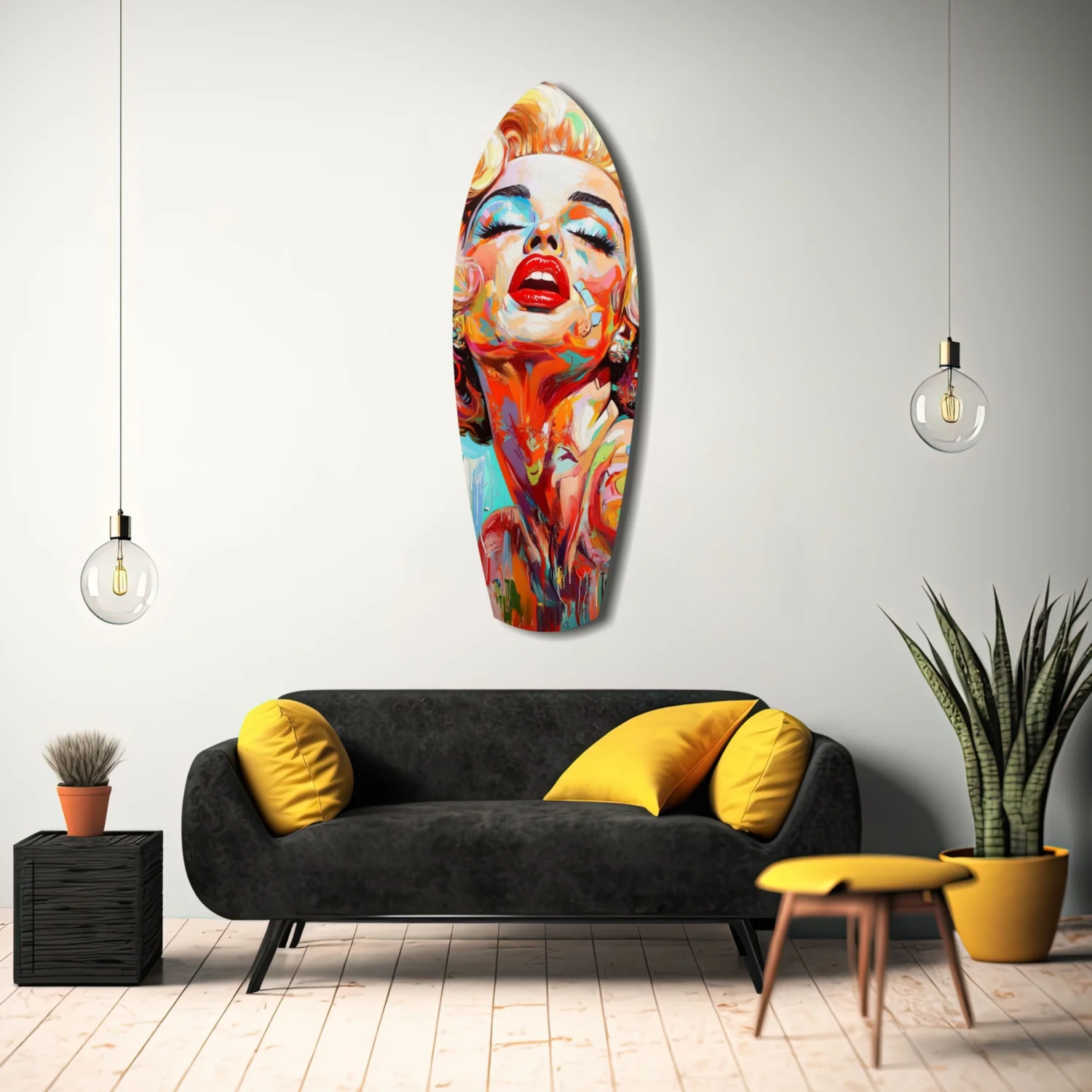 Vintage Dreams Blonde Starlet Glass Wall Art - Image 11