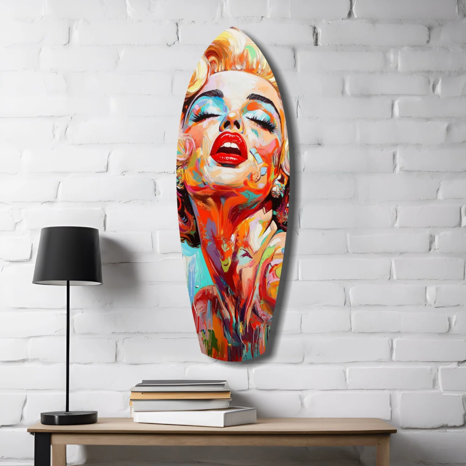 Vintage Dreams Blonde Starlet Glass Wall Art - Image 4