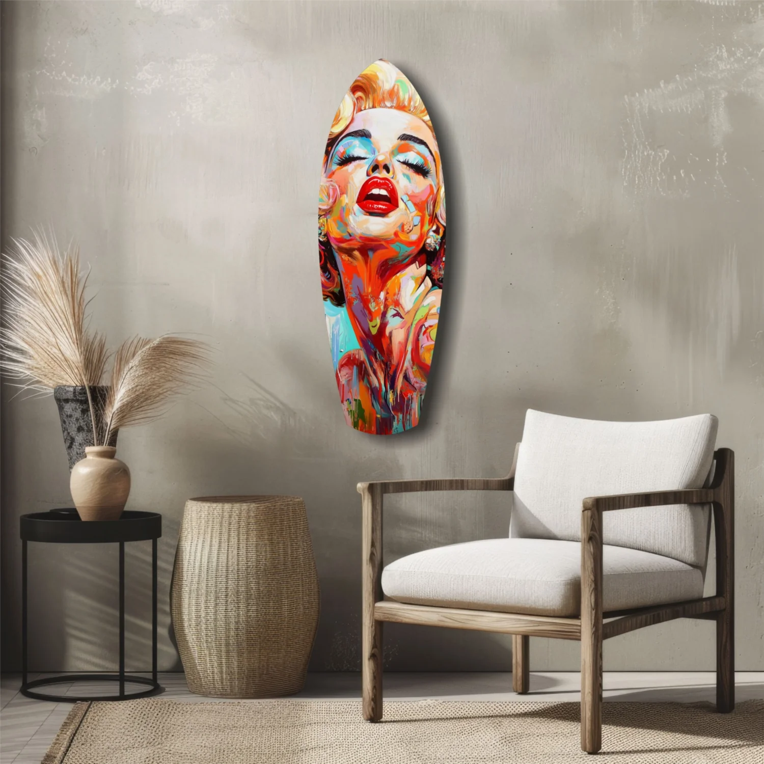 Vintage Dreams Blonde Starlet Glass Wall Art - Image 5